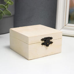 Цена за 12 шт. Шкатулка для росписи дерево «Квадрат», 8×4.5×8 см