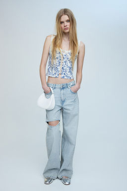 Wide High Jeans
