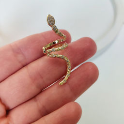 Серьга - кафф Змея - Vel vett фото 4