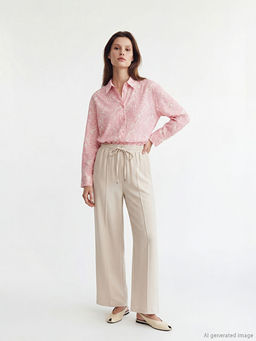 Beli Lastikli Geni? Pa?a Kad?n Pantolon