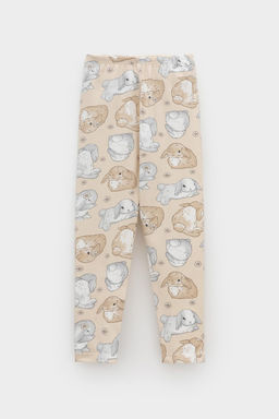 Crockid _ КР 4074/песчаный,зайчики и ромашки к563 брюки (лосины) для дев