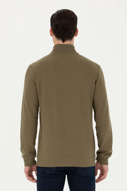 Мужской свитшот цвета хаки - U.s. polo assn фото 5