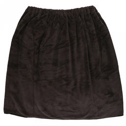 Килт махровый "Хозяин" 75х175см, хлопок 100%, на резинке с липучкой, на кнопке, с карманом, вышивка "Boss"; с полотенцем 75х36см, шоколадный (Китай)