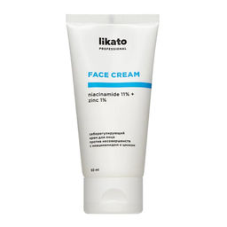 Likato Себорегулирующий крем для лица против несовершенств с ниацинамидом и цинком / Niacineamid 11% + Zinc 1%, 50 мл