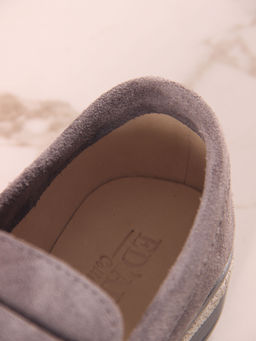 Лоферы 176.rosegr.Серый замок замша