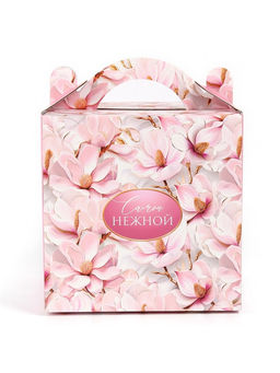 Цена за 5 шт. Коробка для торта «Самой нежной», 20×20×20 см