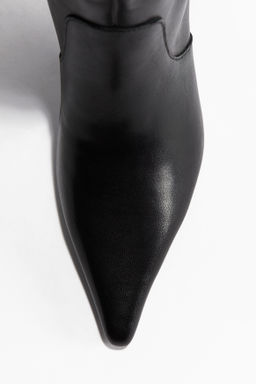 Botas de piel a la rodilla - H&m фото 11