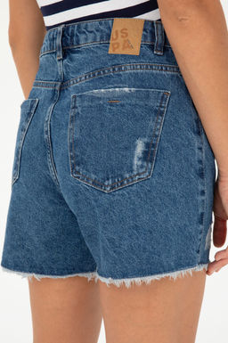 Женские синие джинсовые шорты - U.s. polo assn фото 6
