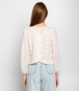 Блуза #КТ210 (7), светло-бежевый