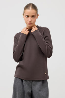 ЕВТ 3353/черный кофе джемпер (водолазка) жен