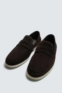 MOCAS?N PIEL CASUAL / Marr?n - Zara фото 2