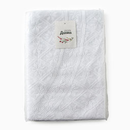 Скатерть «Доляна. Ажур», белая, d=180±5 см, 100% п/э