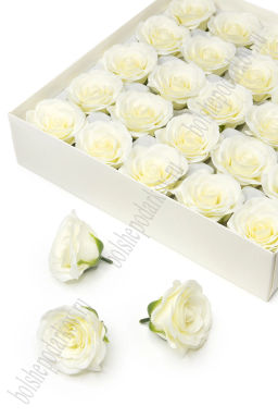 Мыльные цветы "Роза" 6,5*6 см (25 шт) SF-7800, кремовый №1