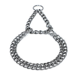 Ошейник - полуудавка металлический двухрядный, 40 см, толщина проволоки 2 мм, черный - Пижон фото 3