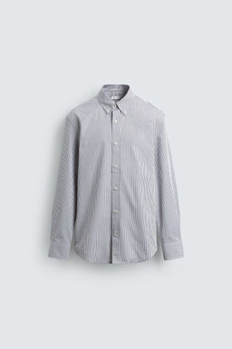 Рубашка Regular Fit в клетку коричневая
