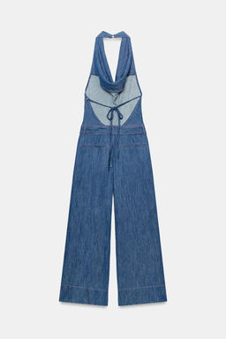 MONO HALTER CINTUR?N ESPALDA DESCUBIERTA / ?ndigo - Zara фото 9