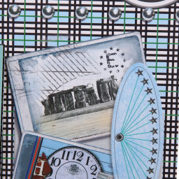 Цена за 12 шт. Пакет подарочный "Винтаж" 31*42*12 см, микс