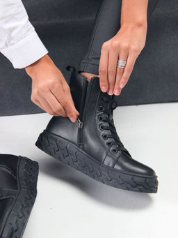 Ботинки 214.icebergbl.Black/Байка