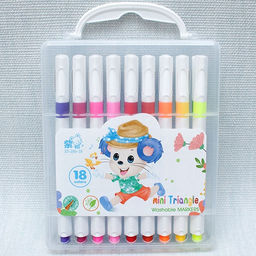 Фломастеры 18цв. в пласт. боксе (ZS286-18) трехгранные