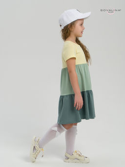 Платье Тия желтый-полынь-хаки - Sovalina фото 9