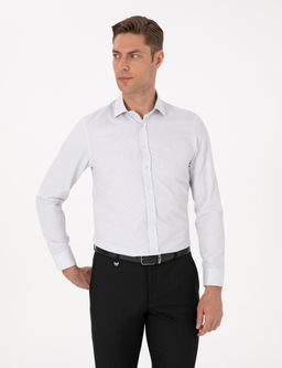 Koyu Haki Slim Fit Uzun Kollu G_mlek