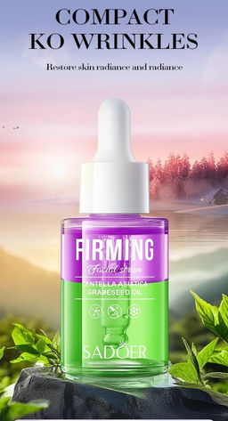 SADOER Укрепляющая сыворотка для лица с центеллой азиатской и маслом виноградных косточек, 30 мл.  фото 2