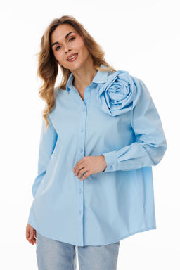 Рубашка Lars Style 1056 голубой