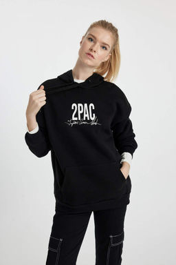 Толстовка оверсайз с капюшоном Cool Tupac Shakur