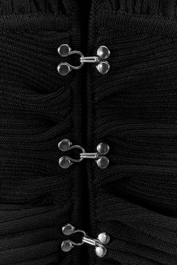 KNIT TOP WITH HOOK-AND-EYE DETAILS - Zara фото 8