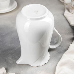 Кувшин Добрушский завод «Голубка», 1.4 л, фарфор, белый