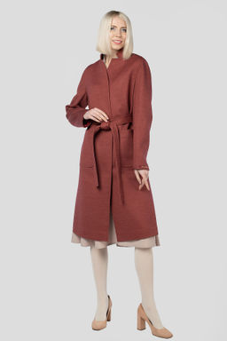 Пальто женское демисезонное (пояс) - El podio фото 8