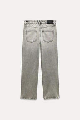 Z1975 STRAIGHT-LEG CROPPED MID-RISE JEANS - Zara фото 13