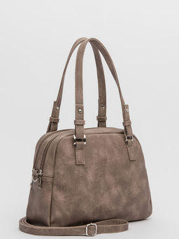 Серо-коричневая сумка классическая S.Lavia  фото 11