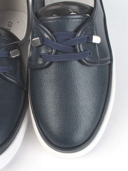 03-A5657-1 DK. BLUE Полуботинки женские (натуральная кожа)