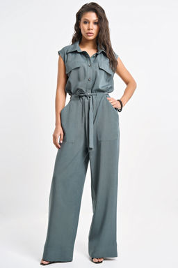 Комбинезон в стиле сафари полынь