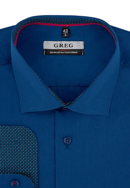 Сорочка мужская длинный рукав GREG 230/139/DB/Z/8p_GB