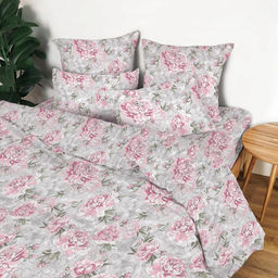 Наволочка 40*40 см, перкаль (Пионовый сад)