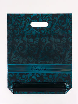 Цена за 25 шт. Пакет «Перфекто Ультрамарин», полиэтиленовый с вырубной ручкой, 90 мкм, 30×37 см