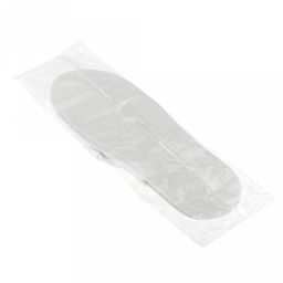 Тапочки одноразовые Классик 38-42рр, для процедур, махровые, подошва - ЭВАпора 3,5мм, с закрытым мысом, износоустойчивые, окантовка бейкой, белый, SMZ (Россия) - Домашняя мода фото 3