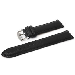 Ремешок для часов натуральная кожа черный C3-14black