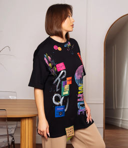 Футболка #КТ8290, чёрный - Dommod фото 2