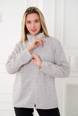 Толстовка женская из футера 2-х нитка Ирма зебра - Амадэль фото 8