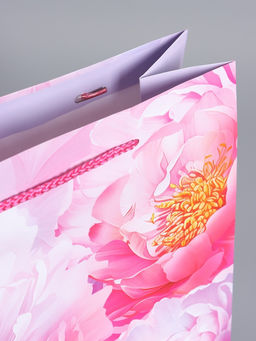 Пакет подарочный ламинированный «Пионы», 26×12×32 см