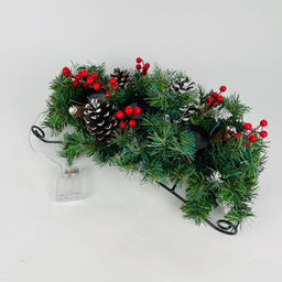 Новогодний декор - Санки подсвечник с гирляндой - Ип лебедев о.ю фото 4