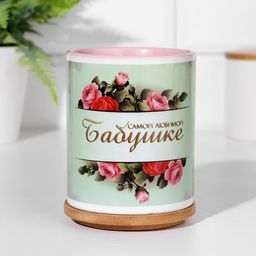 Кружка керамическая «Любимой бабушке» белая, 320 мл