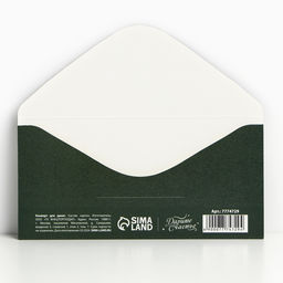 Цена за 10 шт. Конверт для денег «Новогодний подарок», 16,5 х 8 см