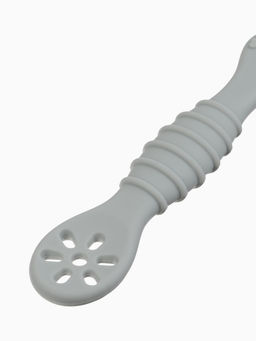 Ложка детская для прикорма, силикон, набор 3 шт., серый M&B