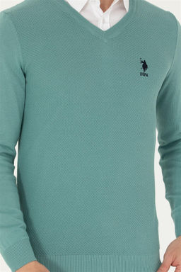 U. S. Polo Assn Мужской мятный базовый свитер Неожиданная скидка в корзине - U.s. polo assn фото 6