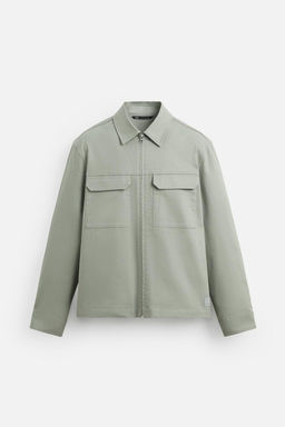 RELAXED FIT ZIP-UP OVERSHIRT - Zara фото 25