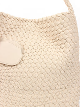 LACCOMA сумка СУ1053-0-слоновая кость эко кожа хлопок  фото 3